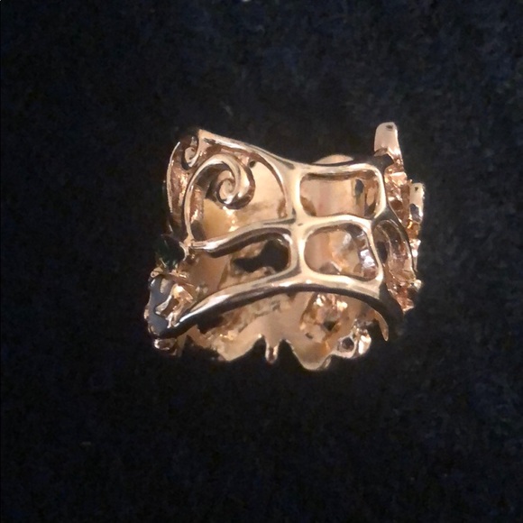 Guess Enamel Gold Tone Ring - Picture 3 of 8